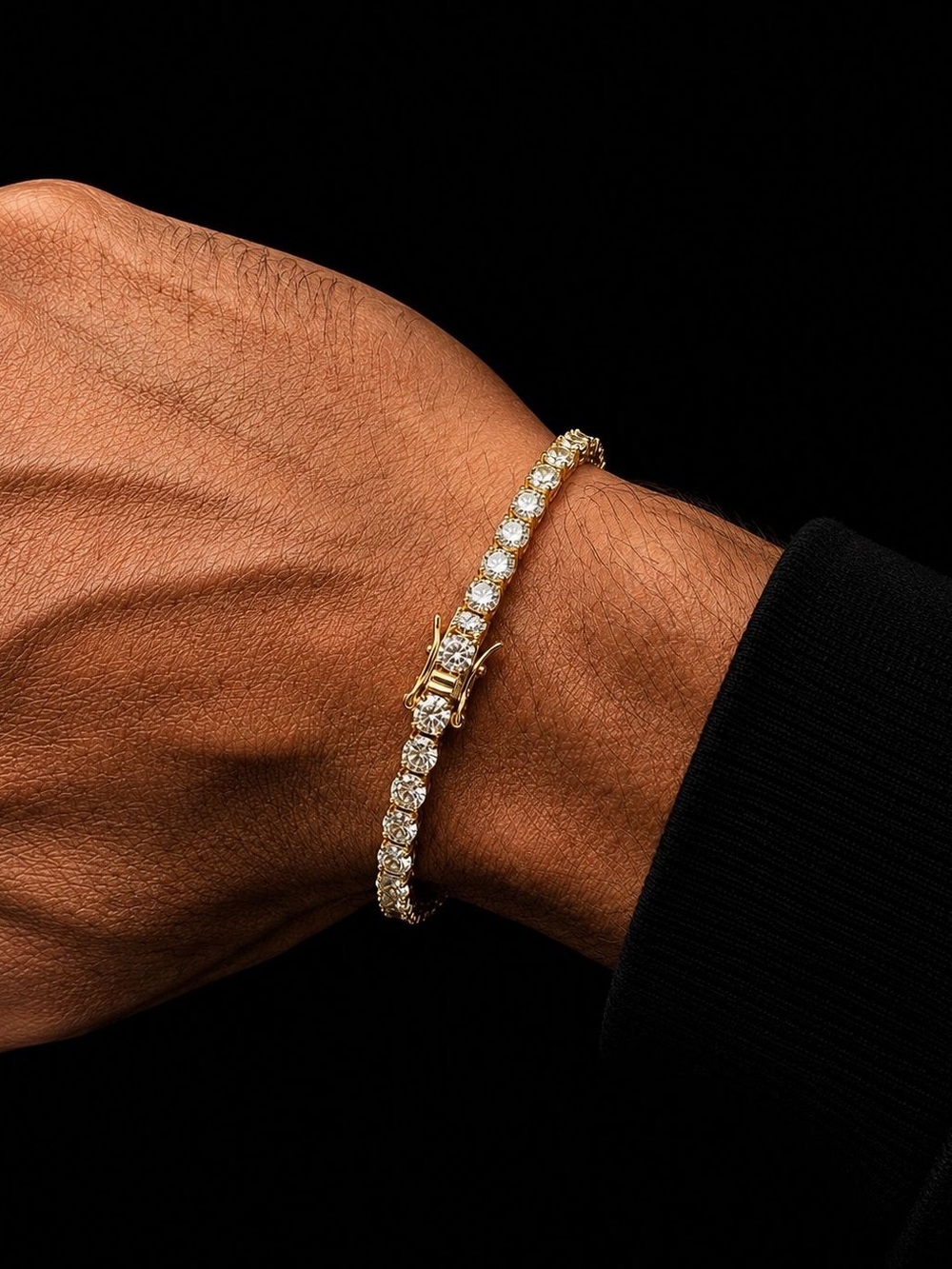 18K Gold Plated, 11.7CTW Moissanite Tennis Bracelet